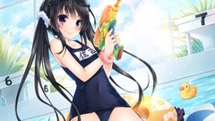 Anime girls swimsuits school swimsuits