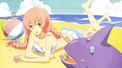 Anime girls swimsuits watashi Jinrui wa Suitai Shimashita