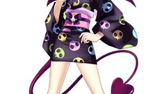 Anime girls tails video games Japanese clothes Etna Demon Girl