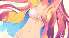 Anime girls temari vocaloid megurine luka bikini swimsuits