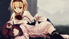 Anime girls touhou alice margatroid patchouli knowledge yuri 