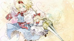 Anime girls touhou alice margatroid video games