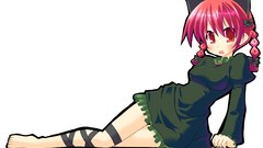 Anime girls touhou animal ears kaenbyou rin video games Simple 