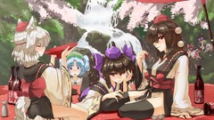 Anime girls touhou animal ears shameimaru aya inubashiri momiji 
