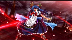 Anime girls touhou aprons video games Nekominase