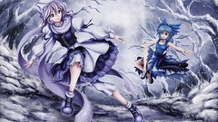 Anime girls touhou cirno letty whiterock video games
