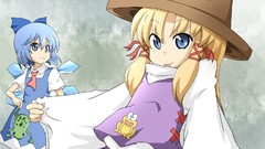 Anime girls touhou cirno moriya suwako