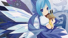 Anime girls touhou cirno moriya suwako video games