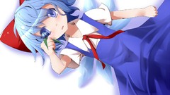 Anime girls touhou cirno video games