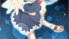 Anime girls touhou cirno video games