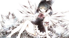 Anime girls touhou cirno video games