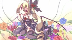 Anime girls touhou flandre scarlet video games