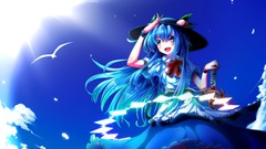 Anime girls touhou hinanawi tenshi video games