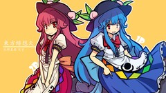 Anime girls touhou hinanawi tenshi video games