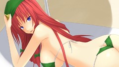 Anime girls touhou hong meiling bikini video games hentai