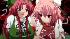 Anime girls touhou hong meiling video games Chinese clothes 