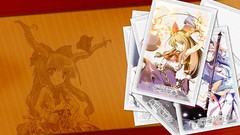 Anime girls touhou ibuki suika onozuka komachi