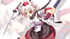 Anime girls touhou inubashiri momiji video games