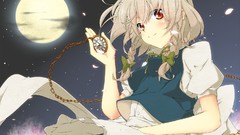 Anime girls touhou izayoi sakuya video games