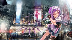 Anime girls touhou izayoi sakuya video games