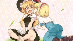 Anime girls touhou kirisame marisa alice margatroid