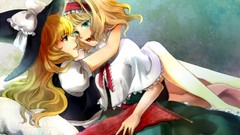 Anime girls touhou kirisame marisa alice margatroid yuri video 