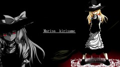 Anime girls touhou kirisame marisa video games