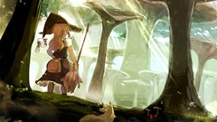 Anime girls touhou kirisame marisa video games