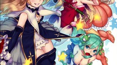 Anime girls touhou kirisame marisa yasaka kanako yagokoro eirin 