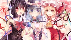 Anime girls touhou komeiji koishi flandre scarlet houjuu nue
