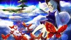 Anime girls touhou moriya suwako video games