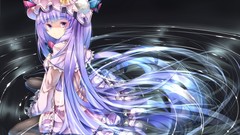 Anime girls touhou patchouli knowledge video games