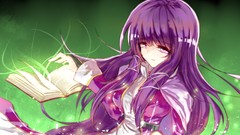 Anime girls touhou patchouli knowledge video games
