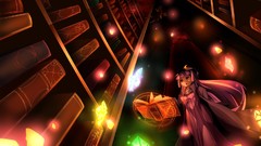 Anime girls touhou patchouli knowledge video games