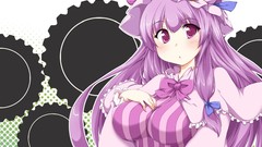 Anime girls touhou purple hair patchouli knowledge