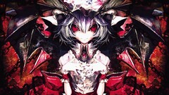 anime girls touhou remilia scarlet Anime red eyes