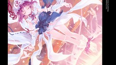 Anime girls touhou saigyouji yuyuko artwork video games