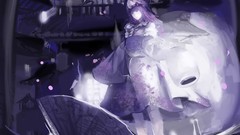 Anime girls touhou saigyouji yuyuko video games Japanese clothes