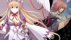 Anime girls touhou saigyouji yuyuko yakumo yukari video games