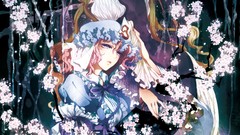 Anime girls touhou saigyouji yuyuko yakumo yukari video games