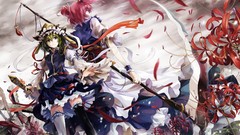 Anime girls touhou shikieiki yamaxanadu onozuka komachi video 