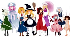 Anime girls touhou video games