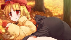 Anime girls touhou video games Aki Minoriko