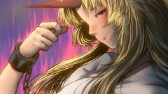 Anime girls touhou video games Hoshiguma Yuugi