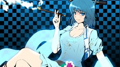 Anime girls touhou video games Kaku Seiga