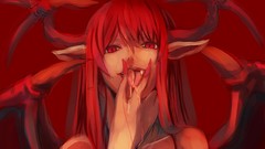 Anime girls touhou video games Koakuma