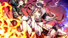 Anime girls touhou video games toyosatomimi no miko mononobe no 