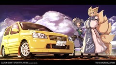 Anime girls touhou yakumo ran kawashiro nitori video games 