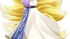 Anime girls touhou yakumo ran video games Simple Background