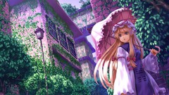 Anime girls touhou yakumo yukari video games